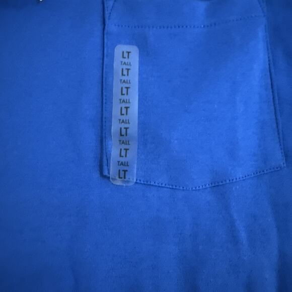 Roundtree & Yorke Size XLT Silky Finish Collection Tall Man Shirt NWT Blue - Picture 4 of 6